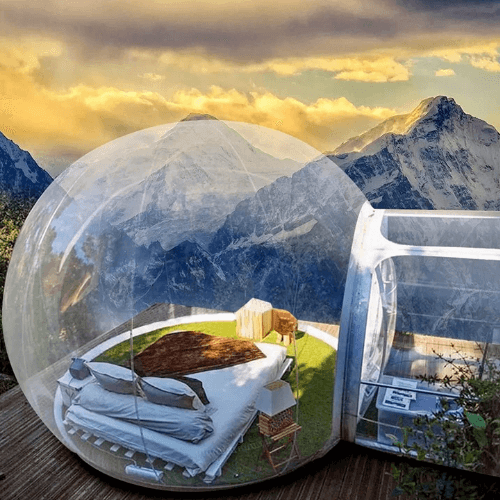 Outdoor Single Tunnel Inflatable Bubble Tent