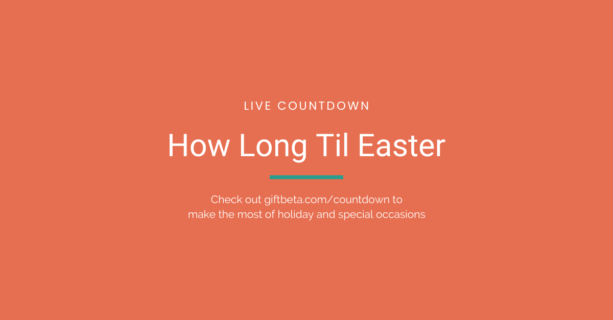 Easter Countdown Timer How Long Until Easter Sunday Giftbeta
