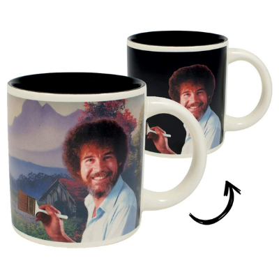 Bob Ross Heat Changing Mug