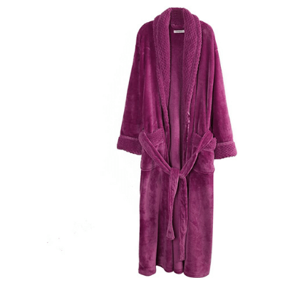 A Soft And Warm Fleece Bathrobe