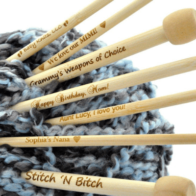 Personalized Knitting Needles
