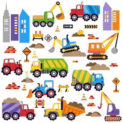 Construction Wall Decals