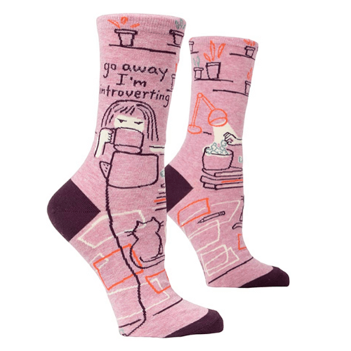 “Go Away I’m Introverting” Socks