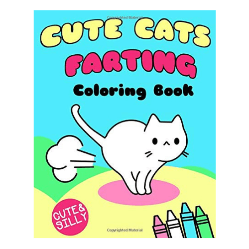 Cute Cats Farting: Coloring Book