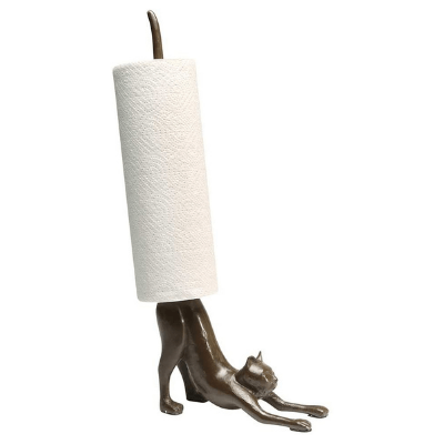 Stretching Kitty Paper Towel Holder