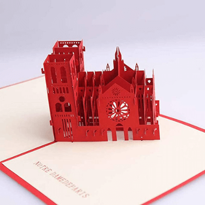 Notre Dame Cathedral Pop-Up Card