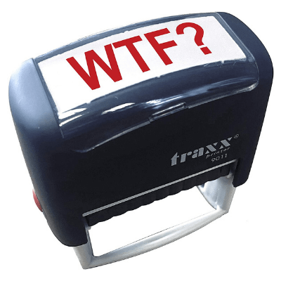 WTF Self Inking Stamp