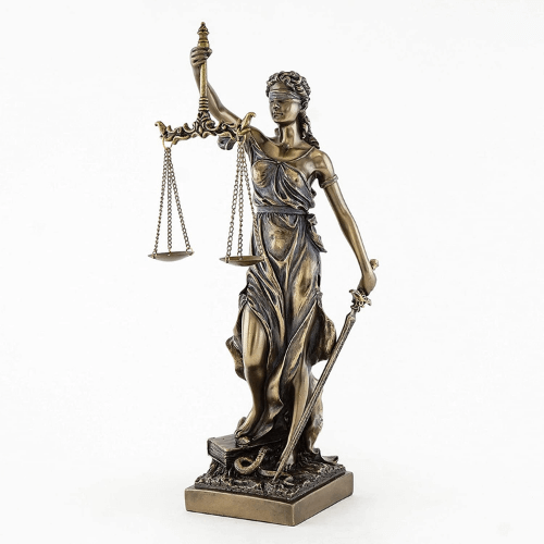 Bronze Justice Statue