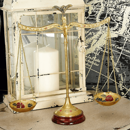 Brass Scales Of Justice