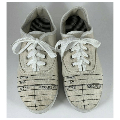 Library Card Canvas Sneakers