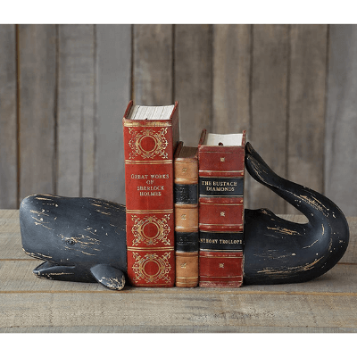 Vintage Whale Bookends
