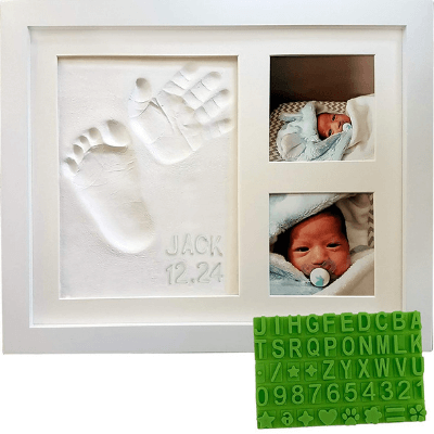 Baby Handprint & Footprint Keepsake Photo Frame Kit