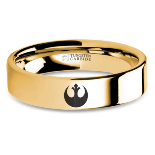 Star Wars Rebel Alliance Symbol Engraved Ring