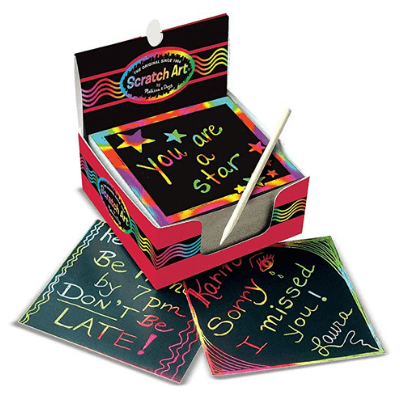 Melissa & Doug Rainbow Scratch Art Mini Notes